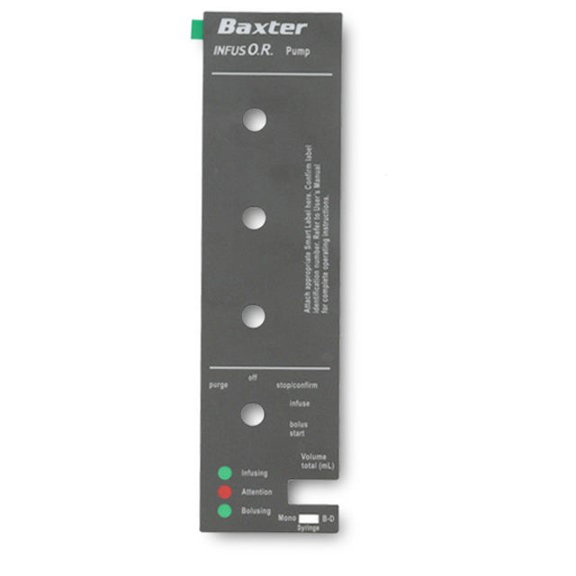 Front Label for Baxter InfusO.R. pump