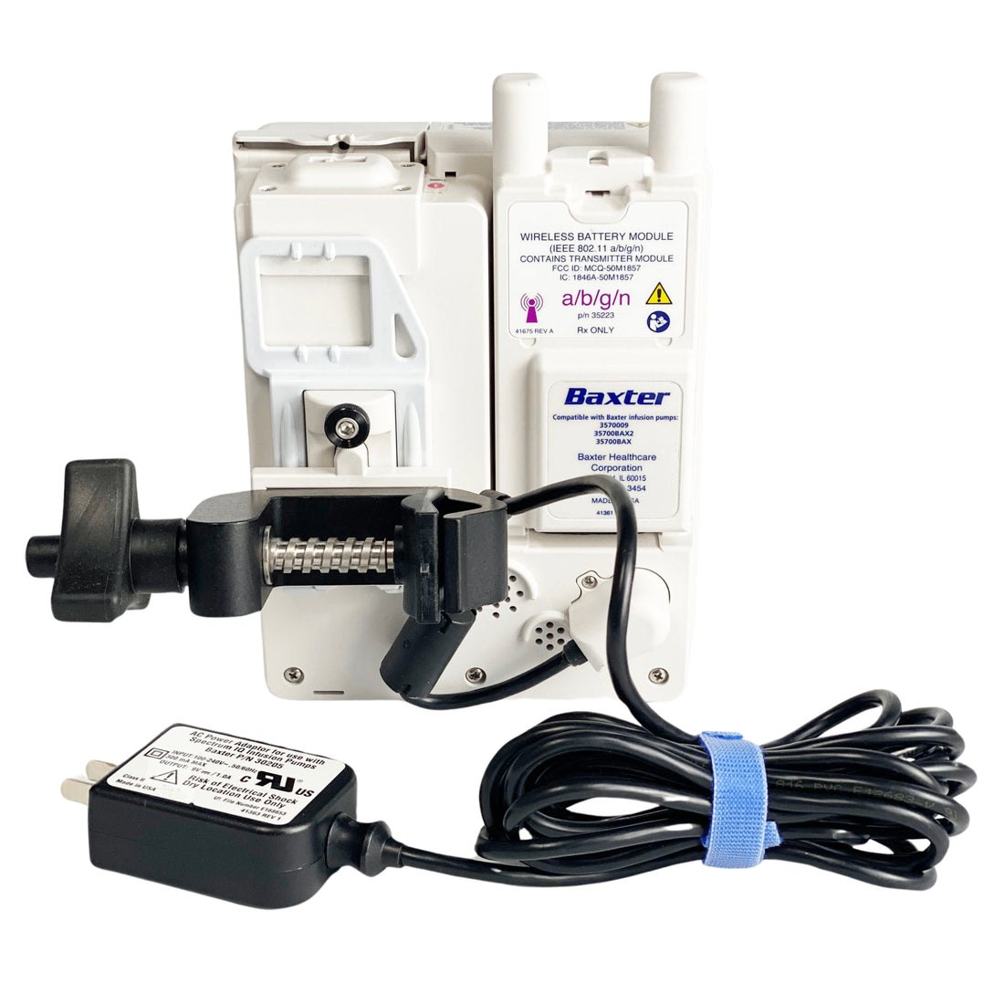 Baxter Spectrum IQ Infusion System back with electrical adapter